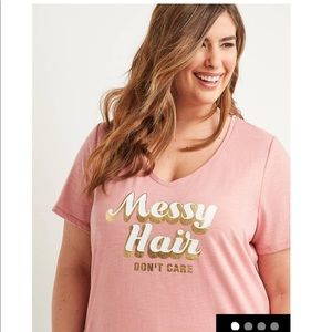 Lane Bryant V-neck Graphic T-shirt